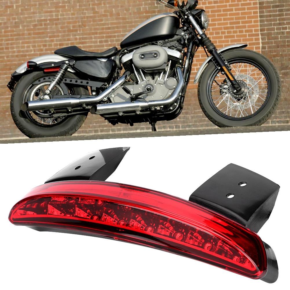 Motorcycle Tail Light Lamp Rear Edge Brake Mudguard Taillight Fit for XL883N 2007 2013Red