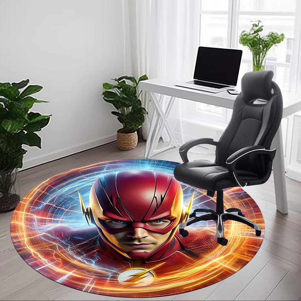1pc Flash superhero Chair Carpet for Office Non-Slip, Indoor Non-Slip Washable Carpet, Non-Shedding Mat For Office yy251030055