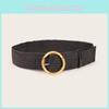 Bohemian Woven Nylon Belt With Plastic Buckle For Women Casual Fashion
