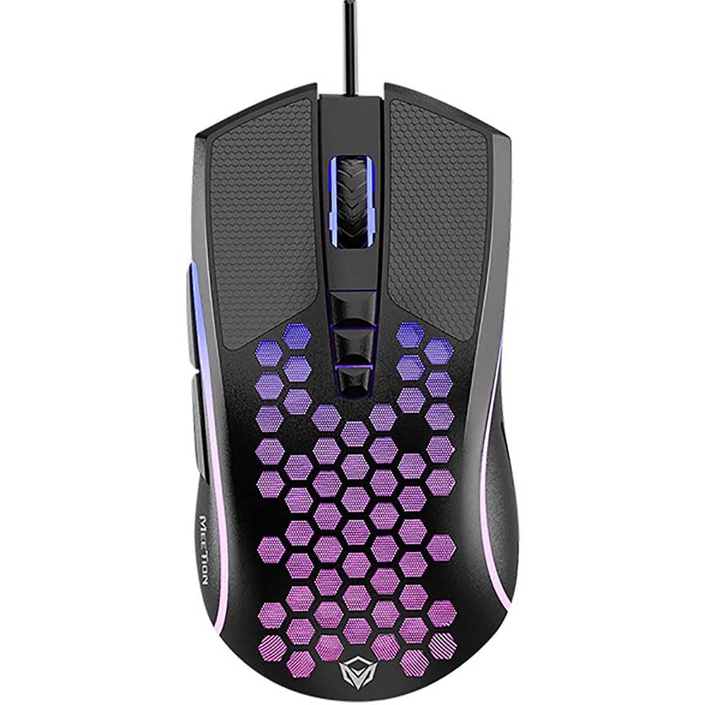 

MEETION GM015 Wired Gaming Mouse with Fast 8 Programmable Lightweight RGB Honeycomb Ergonomic and Adjustable LED Backlight Scrolling, Buttons,