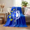 1. FC Magdeburg Decke Flanelldecke Weiche Gemütliche Plüschdecke für Sofa Bett Leichte Heimdekoration