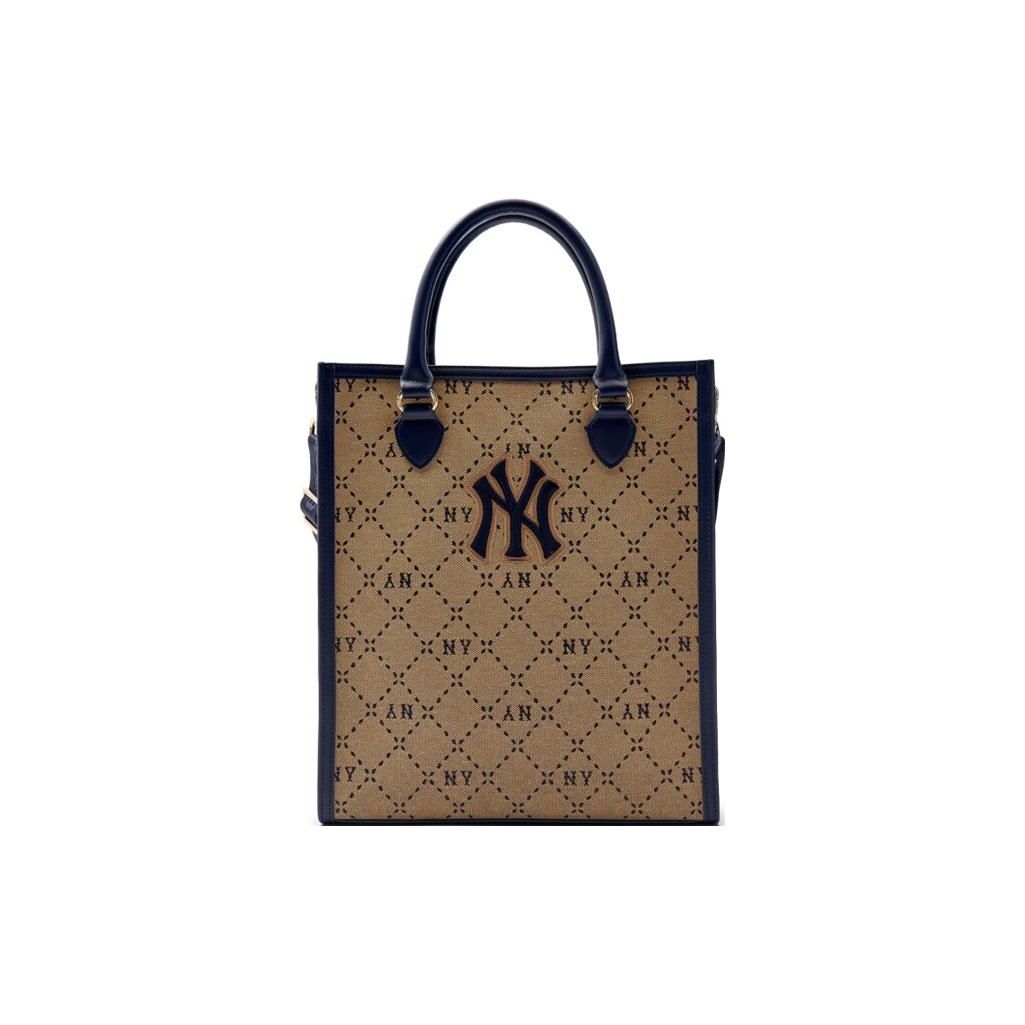 

MLB New York Yankees Plaid Color Block Fashion Nylon Tote Bag Shopping Bag Shoulder Crossbody Bag Handbag Regular Men tote bags Beige 7ACRMDA3N-50BGS One Size