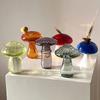 Glass Mushroom Vase Modern Decorative Vases Bedroom Vase Hydroponic Plants Flower Glass Vases Living Room Decoration Home Decor