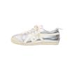 Retro leather color matching casual sports board shoes women's autumn new silver versatile light German training shoes