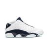 Air Jordan 13 Low 'Hornets' (Unisex) White / Metallic Silver / Midnight Navy / Turquoise Blue Vintage Basketball Shoes 310810 107