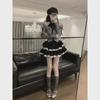 French Chic Lace Bowknot Halterneck Long-Sleeve Top for Women