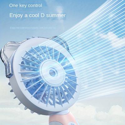 Portable Mini Fan with Mist Humidifier - USB Rechargeable for Summer Portable Air ConditionerPortable Air Conditioner