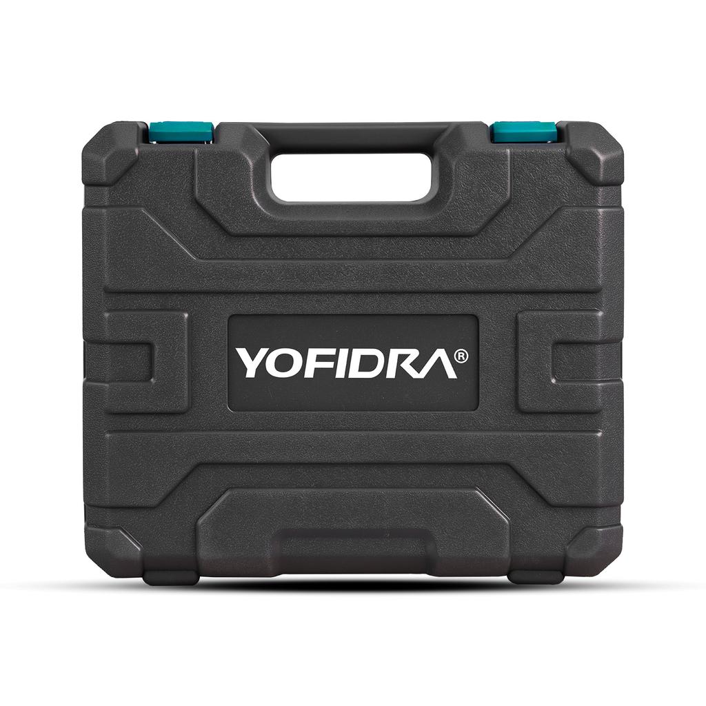 YOFIDRA 3IN1 Electric Impact Drill 25+3 Torque Handheld Cordless Impact Drill Woodworking Power Tool For Makita 21V Battery Pin