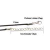 10-20pcs 45cm+5cm Lobster Clasp String Cord Real Leather Adjustable Braided Rope for Necklace Jewelry Making DIY Accessories