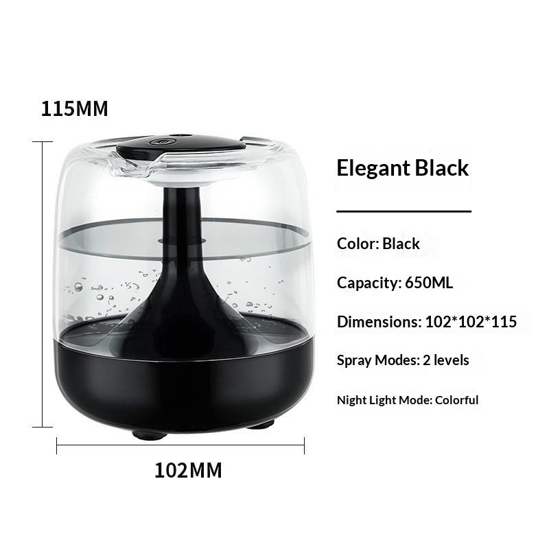 Mini Humidifier for Bedroom Small Home USB Air Humidifier with Large Mist Capacity  Aromatherapy Function
