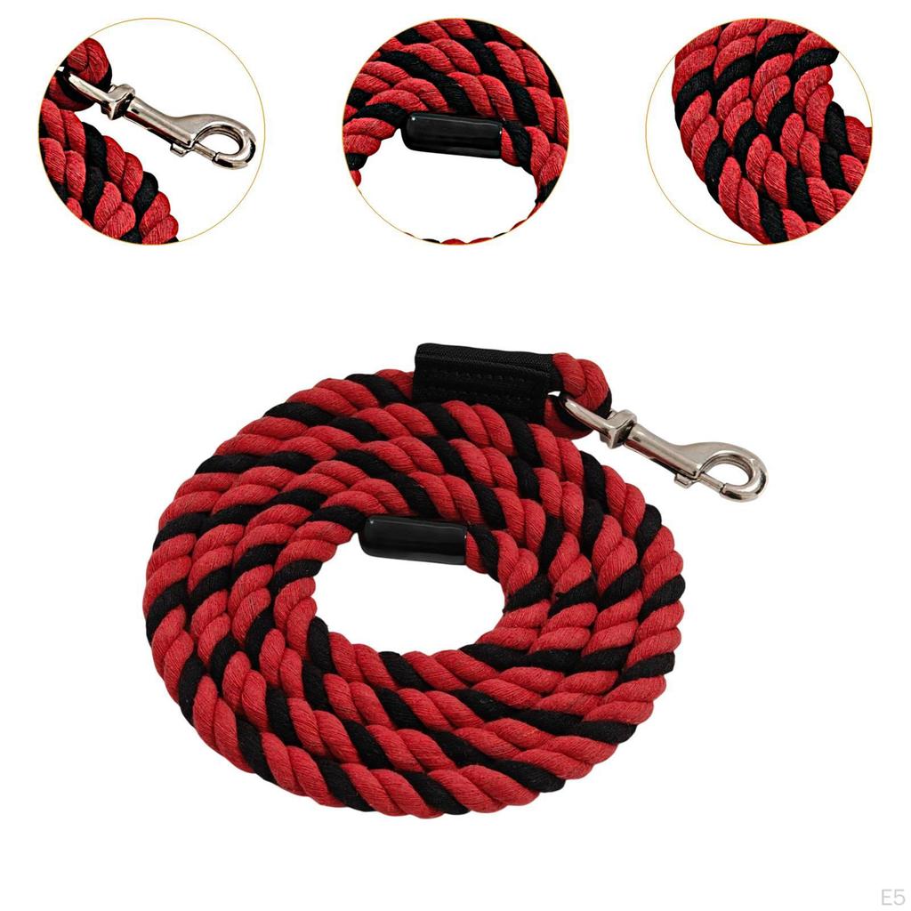 Horse Lead Rope Attachment for Halter Or Harness with Heavy Duty Lunge Line