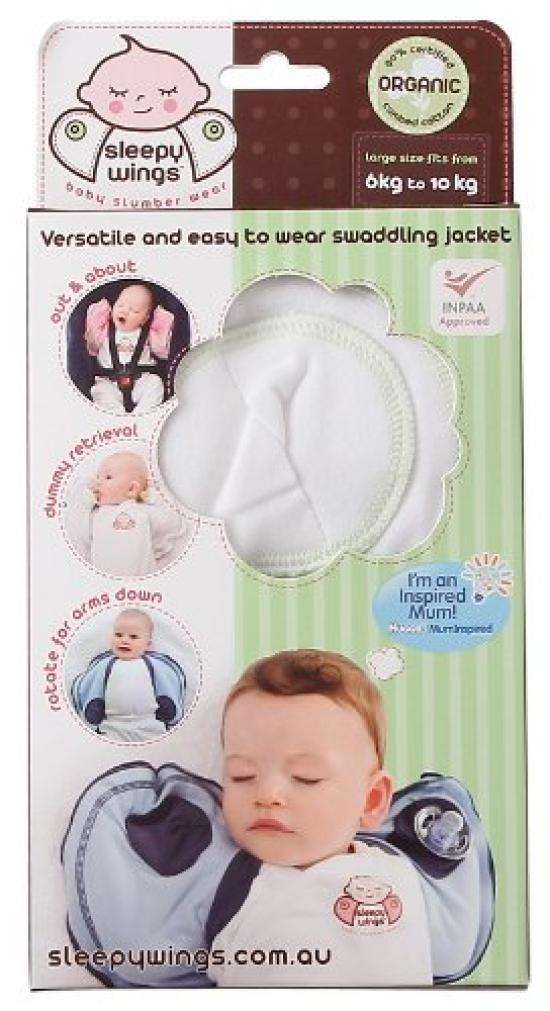 Sleepy Wings Schlaffbolero Bio SLWHS (S Weiß)