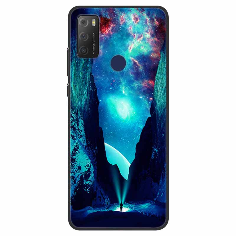 For TCL 20Y Case Marble Soft Silicone Back Wolf Shell for TCL 20E 6125F 6.52 Inch Fundas Phone Cover For TCL20Y 6156D 20 E Coque