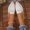 Casual Flat-soled Single Shoes Women's New Pointed-toed Fly-woven Large-size Casual and Comfortable One-pedal Doudou Single Shoes