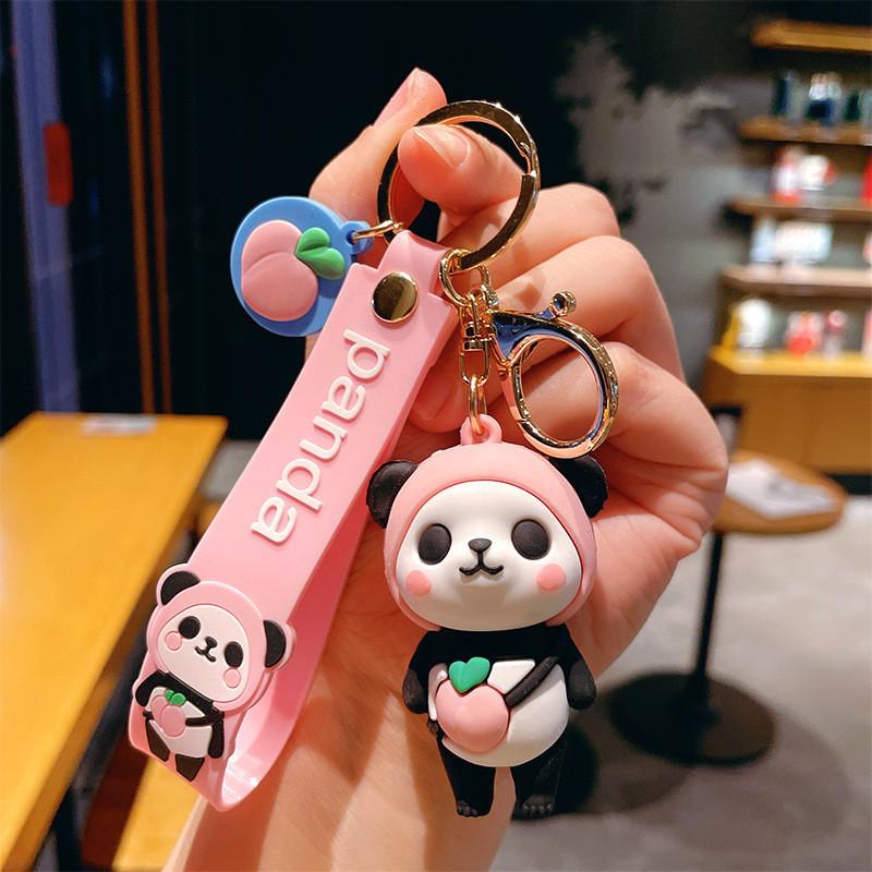 Keychain Colorful Panda Fruitinspired Delightful Design For Birthdays And Parties