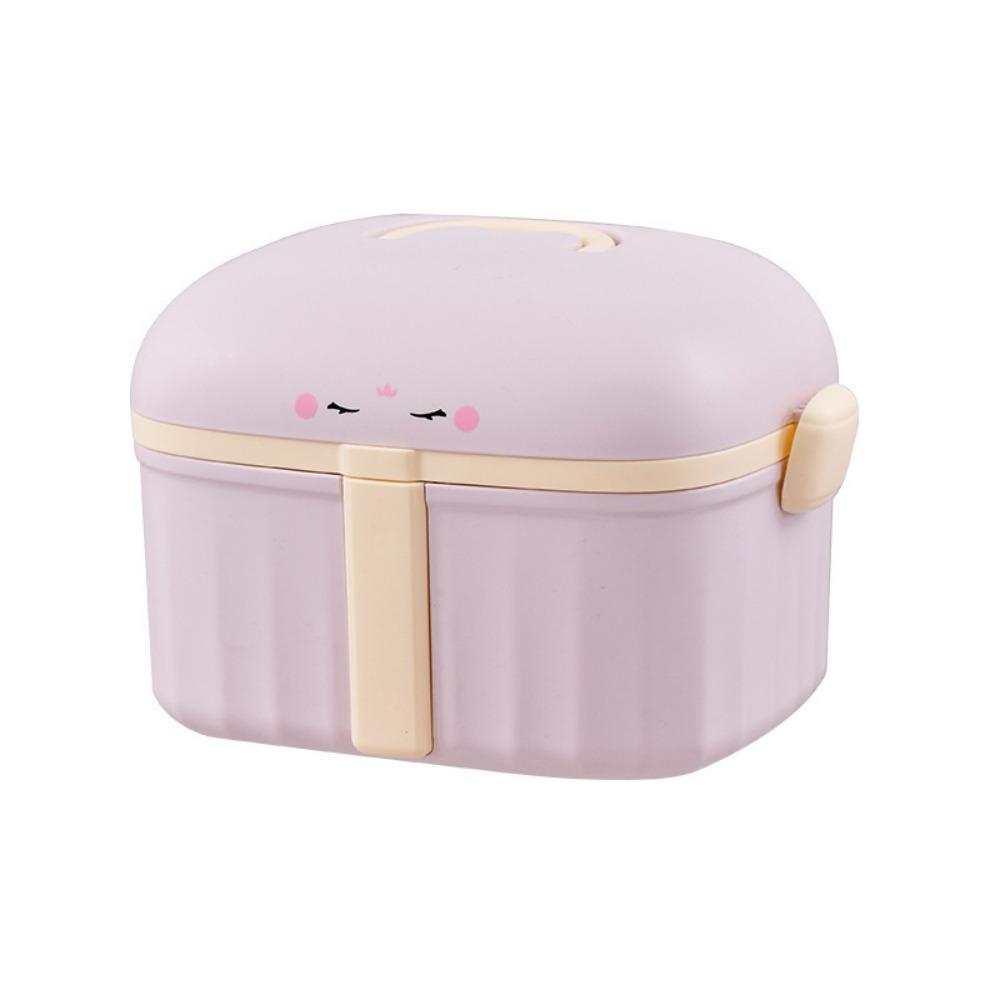 

Органайзер для аксессуаров для волос с откидными слоями, складной держатель для резинок для волос, милый контейнер для хранения таблеток, головные уборы розовый