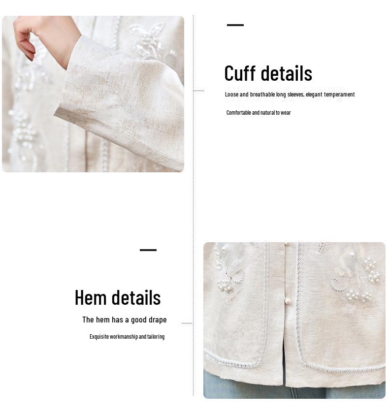 2025 Spring & Autumn Embroidered Jacket - Chinese and International Style (RX9202)