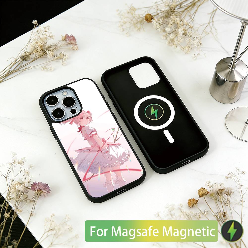 Puella Magi Madoka Magica Phone Case For iPhone17,16,15,14,13,12,11 Plus,Pro Magnetic For Magsafe Wireless Charging