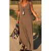 Womens Summer V Neck Tank Dress With Stripes And Beads For Casual Travel