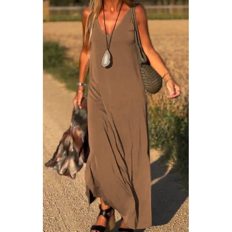 Womens Summer V Neck Tank Dress With Stripes And Beads For Casual Travel