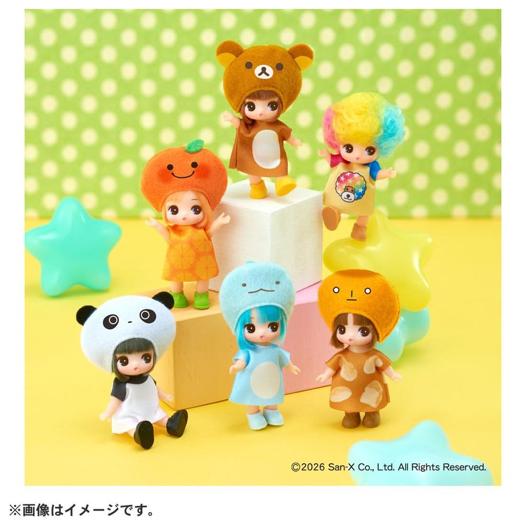 TAKARA TOMY Licca-chan Petit Universe Collection DP-BOX, San-X Character Collaboration Doll Set, Ages 3 and Up