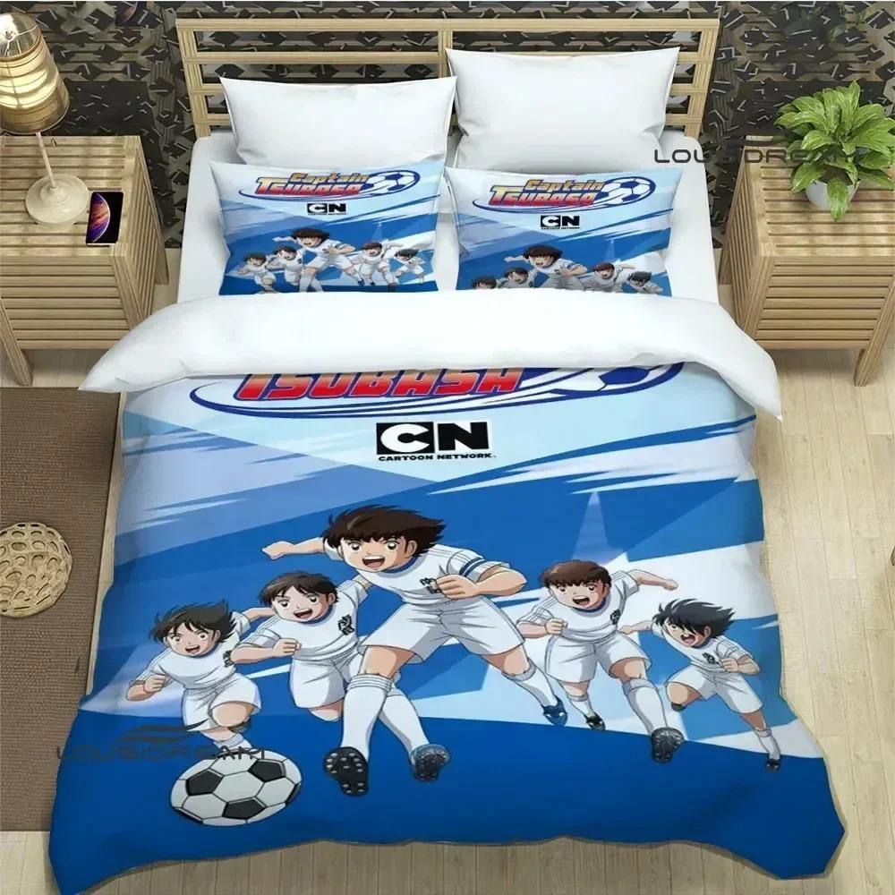 

Captain Tsubasa Cartoon Bedding Sets exquisite bed supplies set duvet cover bed comforter set bedding set luxury birthday gift US Full 200x230cm