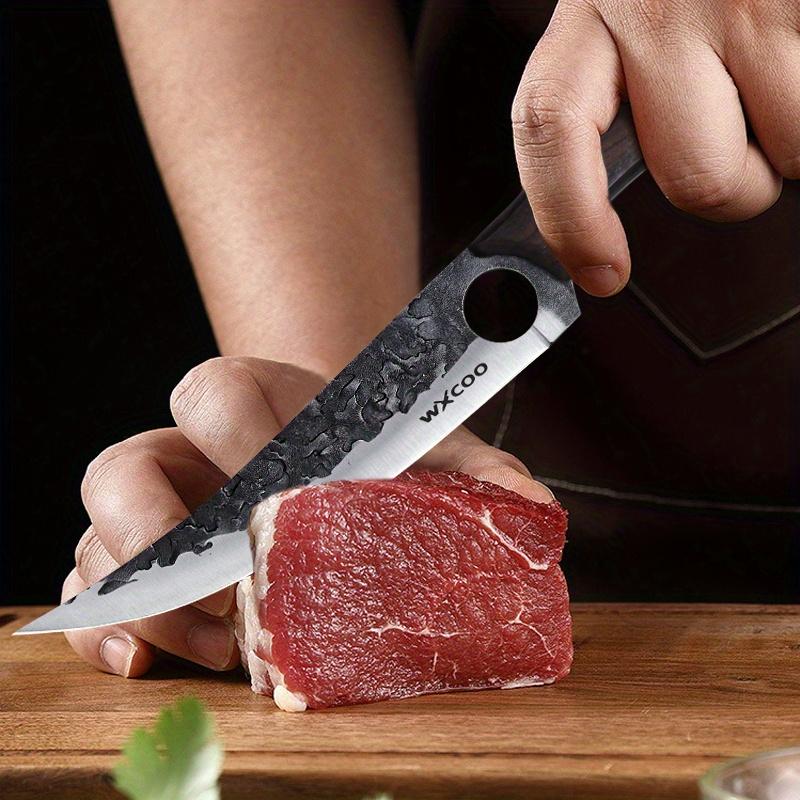 Stainless Steel Boning Knife w/Knife Sheath Fruit Knife Handmade Forged Knife Peeling Knife Fruit Vegetable Fish Meat Cleaver