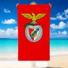 Quick Dry Beach Towel Benfica Pattern, Lightweight Absorbent Towel for Pool Beach Vacation Use