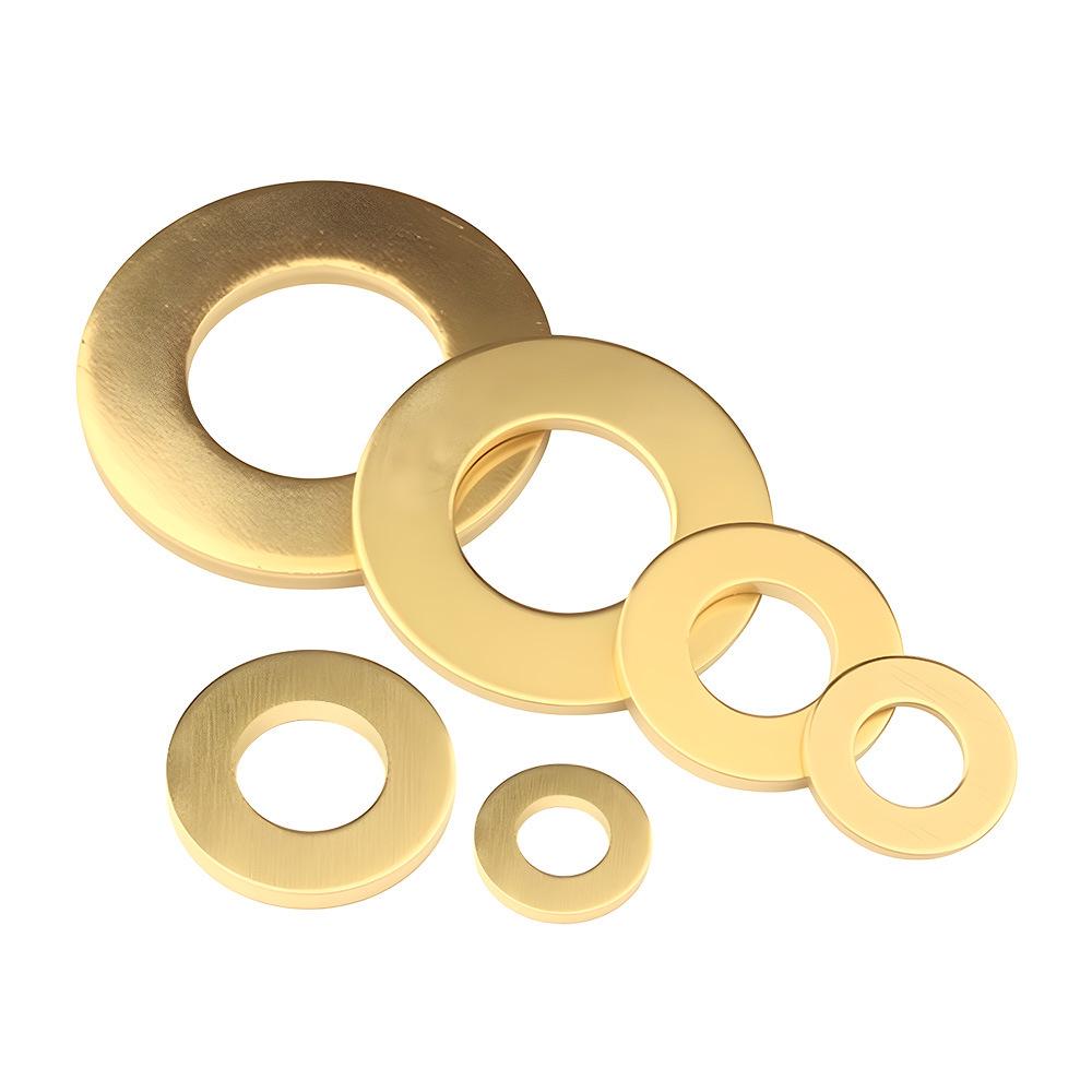 Yigu Durable Brass Flat Washers: M2-M12 Screws