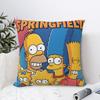 The Simpsons Cartoon Pillowcase Soft Polyester Cushion Cover Decorations Pillow Case Cover Seater Zippered Xcm