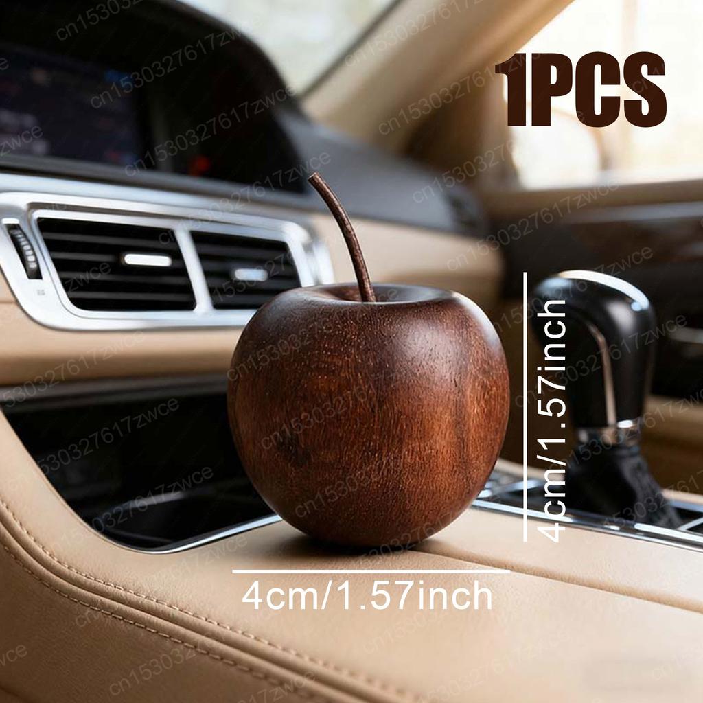 Natürliches Holz Apfel Aroma Diffusor Auto Haus Büro Tischdeko, Entspannender Duftspender, Weihnachtsgeschenk, Ätherisches Öl Diffusor