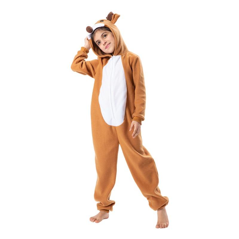 New Christmas Children's Elk One-piece Pajamas Christmas Shopping Mall Activities Atmosphere Reindeer Animal Costume