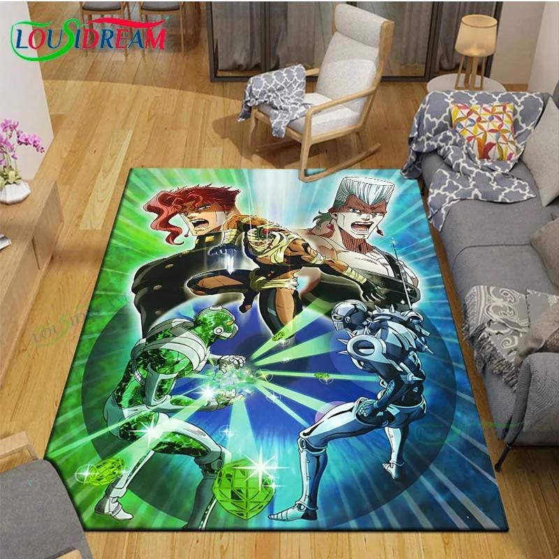 Classic Cartoon J-JoJo’s Bizarre Adventure Carpets Living Room Anti-Skid Area Rug Kids Bedroom Mats Game Mat Large Carpet Decor