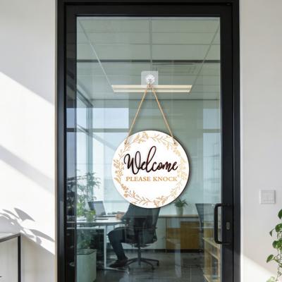 Zweiseitiges, umkehrbares Hängeschild aus Kiefernholz, Geschäfts-Auf/Zu-Schild, Feiertagsdekoration mit Seilaufhängung, kein Bohren für Büro- und Heimgebrauch