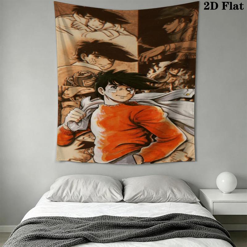 Ashita No Joe Wall Tapestry Aesthetic Wall Hanging Printed Fabric Blanket Decorative Tapestries for Bedroom Living Room Home Decor