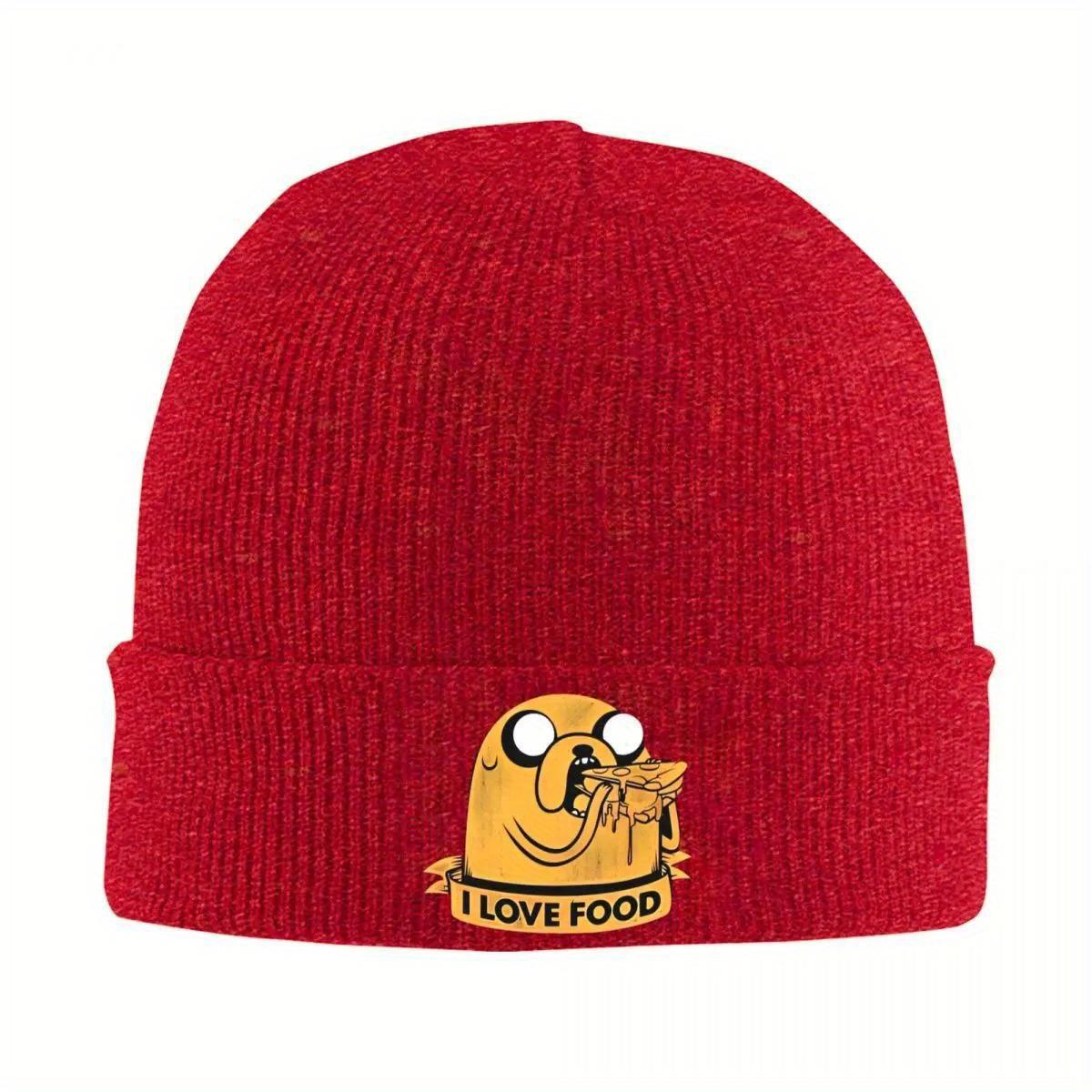 Jake The Dog Knitted Hat Beanies Winter Hats Warm New Adventured Times Caps for Unisex Women