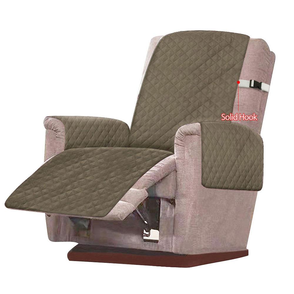 Recliner Chair Cover Slipcover for Armchairs Washable Sofa Couch with Adjustable Elastic Strap Furniture Protector for Room