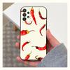 Spicy Chili Pepper Phone Case For Samsung S25,S24,S23,S22,S20,S21,S10,Ultra,Plus,Lite,FE,Soft Silicone Black Cover