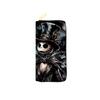 Nightmare Before Christmas PU Long Zipper Wallet for Women Single Zipper Clutch Cosmetic Bag Jack Skellington Print Black 3pcs