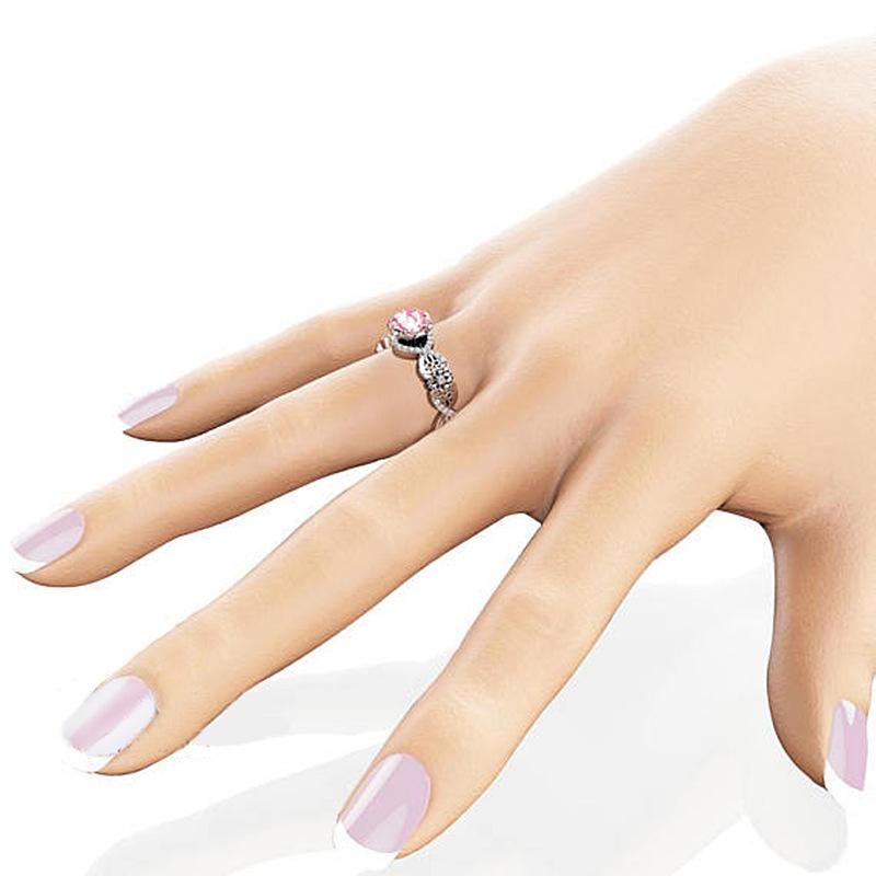 Ebay Fashion Diamond Pink Crystal Ring