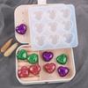 Small Crystal Silicone Mold with 9 Holes Silicone Craft Molds Beautiful Heart Shaped Chocolate Molds Silicone