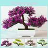 High-quality Realistic Artificial Bonsai Pine Tree Pot Plant For Elegant Home Decor