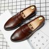 Divat Luxus Loafers Férfi Alkalmi Cipők Slip on Bőr ruha Cipők Nagy 38-46 Brogue Carving Loafer Puha vezetési cipők
