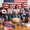 2026 USA Fan Kit Patriotic Supporter Set for Game Day Headband Sunglasses Watch Parties National Celebrations