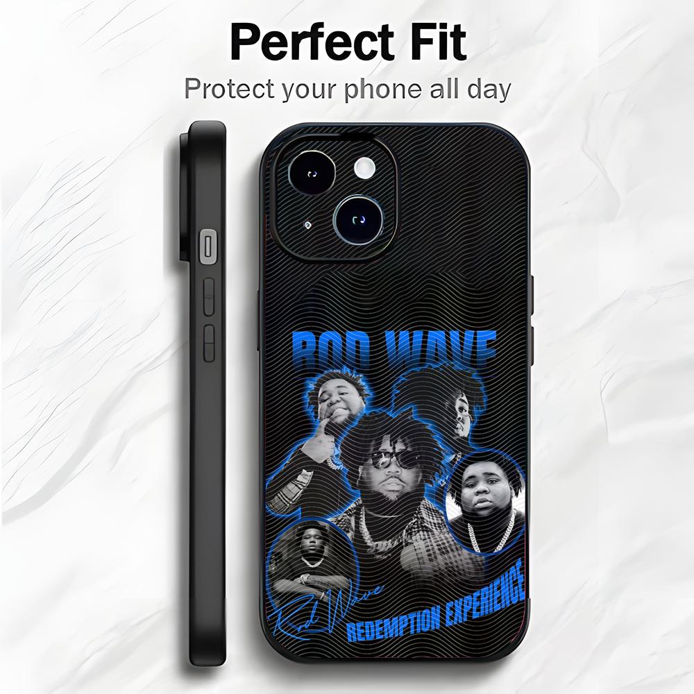 Soulful Melodic American Singer R-Rod Wave Phone Case Phone Case Soft Packaging Lightweight For iPhone17 16 15 14 13ProMax