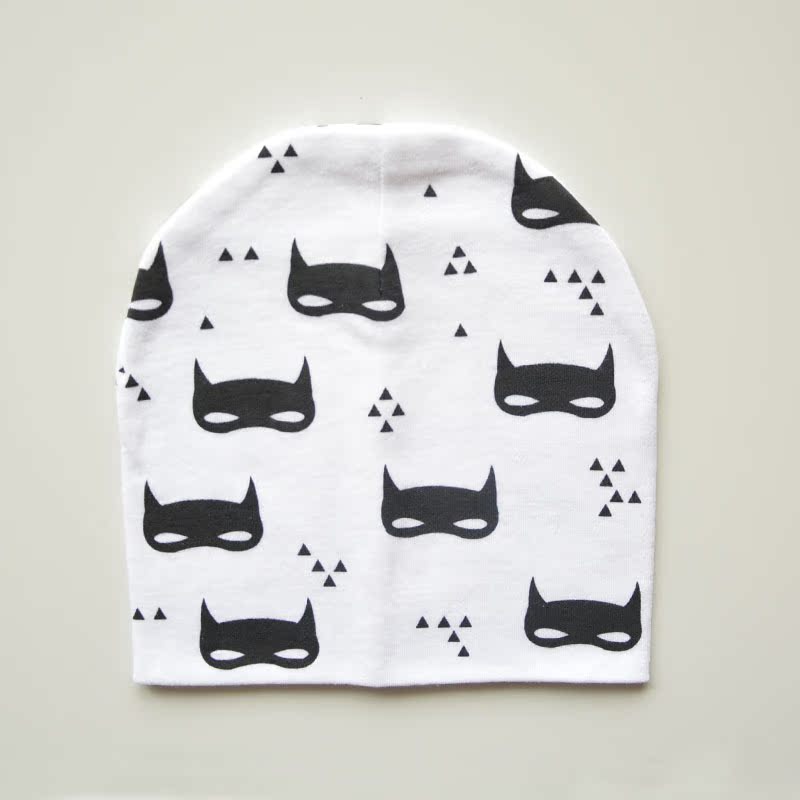 Newborn Baby Cotton Printed Beanie Hat for Infants & Young Children-Warm Unisex