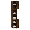 vidaXL Badschrank Räuchereiche 30x30x190 cm Holzwerkstoff