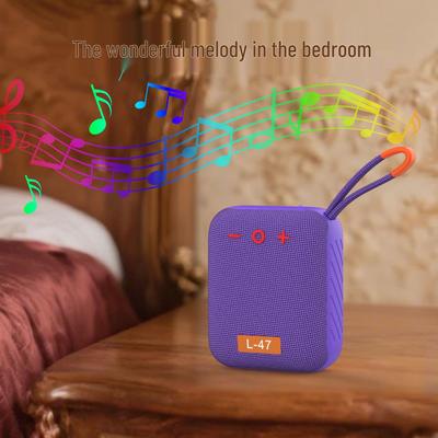L-47 Portable Wireless Bluetooth Speaker with Heavy Bass & Colorful Lights