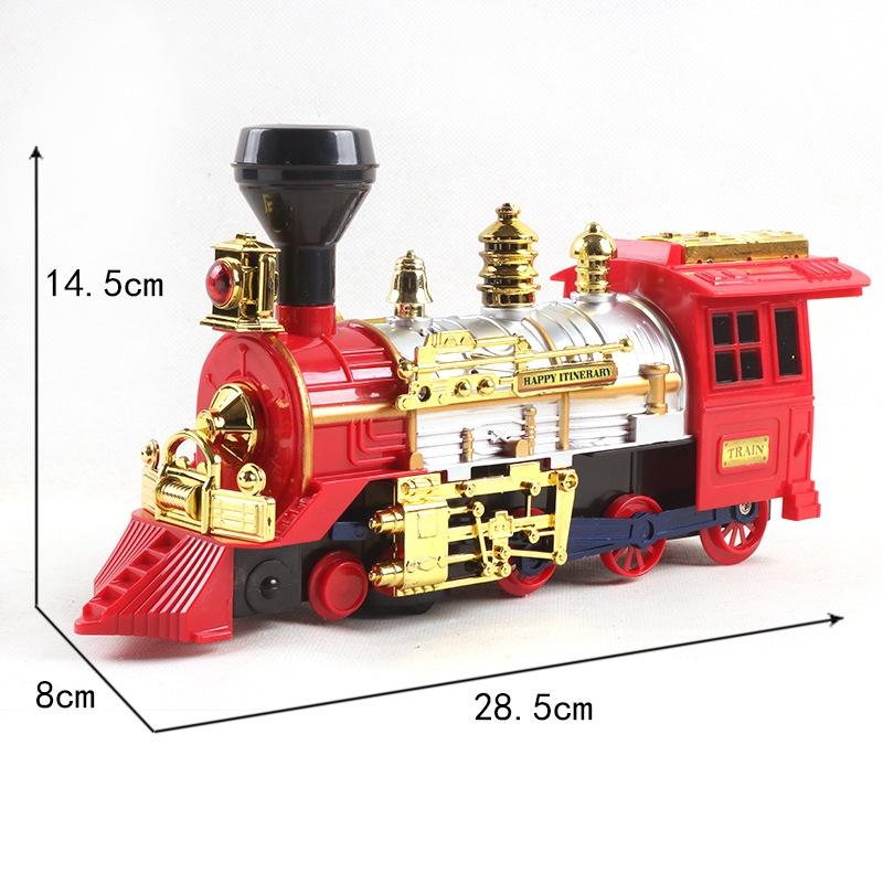 Train Toy for Toddlers Electric Steam Locomotive with Smoke, Light & Sound, Toddler Toy Trucks Ideal Gift for Kids