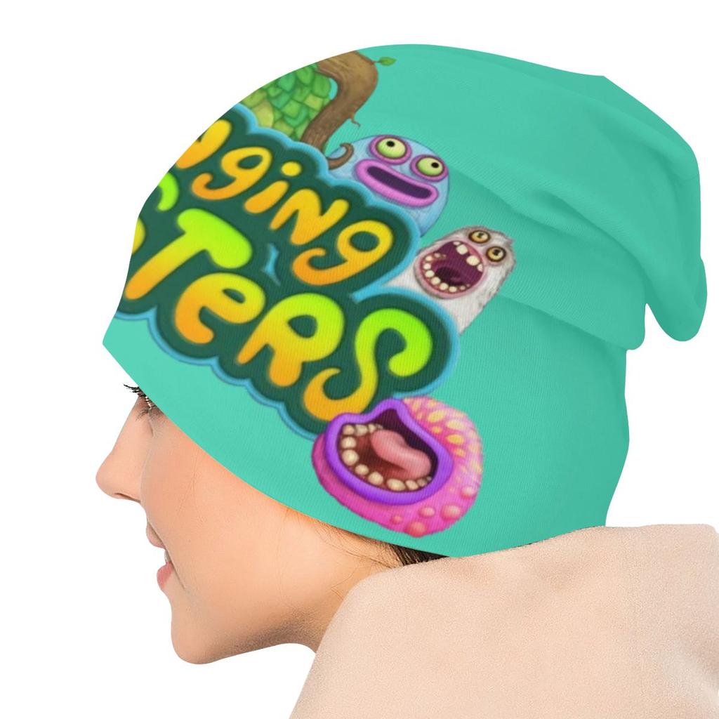 My Singing Monsters Bonnet Femme Knitted Skullies Beanies Caps Women Unisex Winter Warm Electronic Video Game Slouchy Beanie Hats